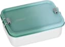 LÄSSIG Solid Lunchbox Edelstahl Grün Silber Kinder Bild 2