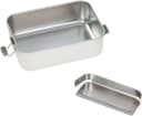 LÄSSIG Solid Lunchbox Edelstahl Grün Silber Kinder Bild 3