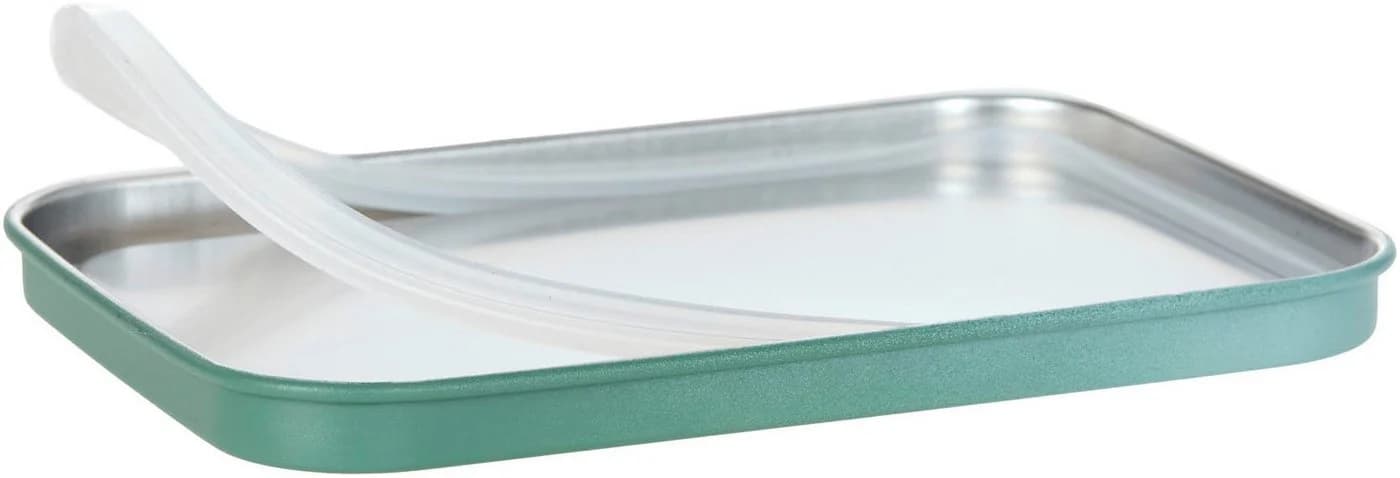 LÄSSIG Solid Lunchbox Edelstahl Grün Silber Kinder - Bild 4