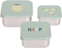 LÄSSIG Lunchbox Happy Fruits Lemon 3-er Set Kinder Gelb Bild 2
