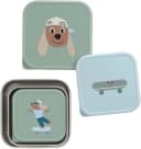 LÄSSIG Tiny Team Snackbox 3-er Set Grün Edelstahl Kinder Bild 3