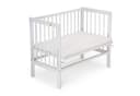 FabiMax Beistellbett Basic weiß mit Matratze Bild 2