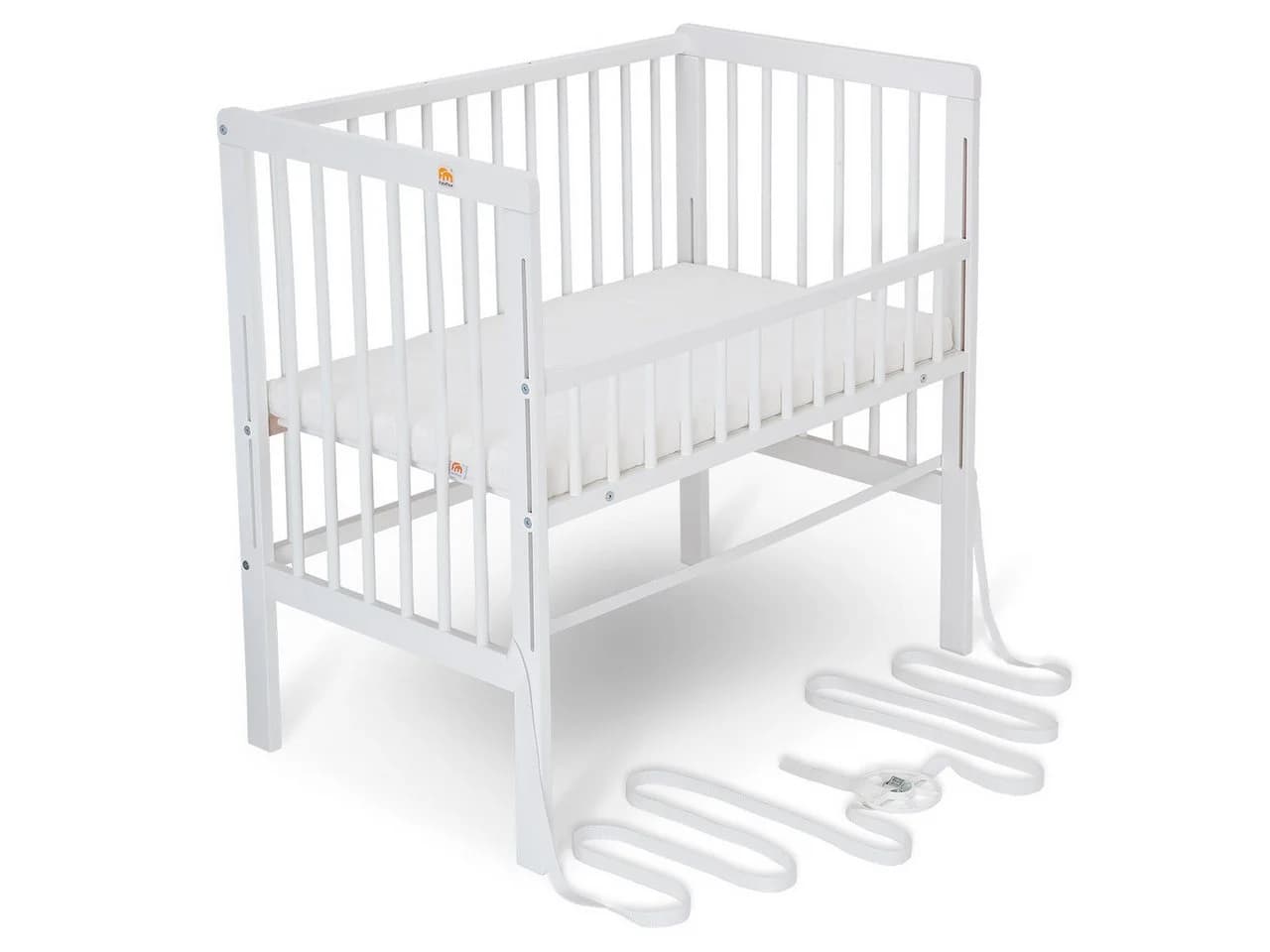 FabiMax Beistellbett Boxspring FIX weiß lackiert - Bild 2