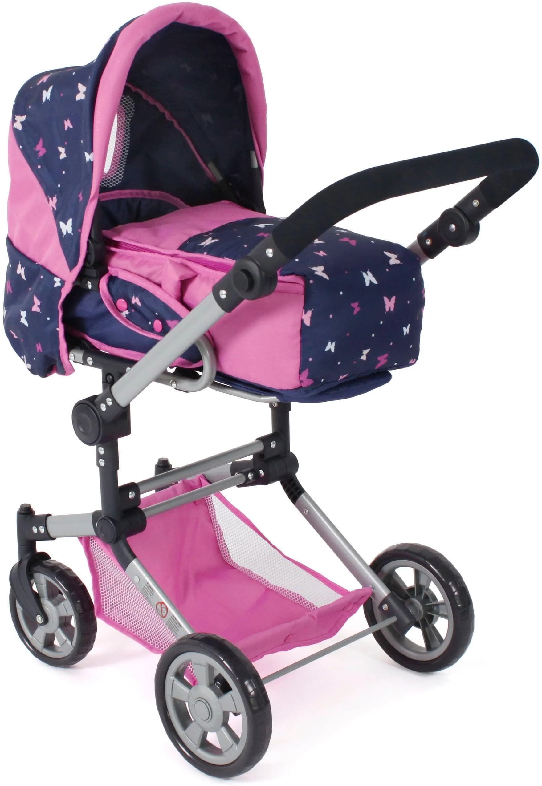 CHIC2000 Kombi-Puppenwagen Jara Rosa Zusammenklappbar