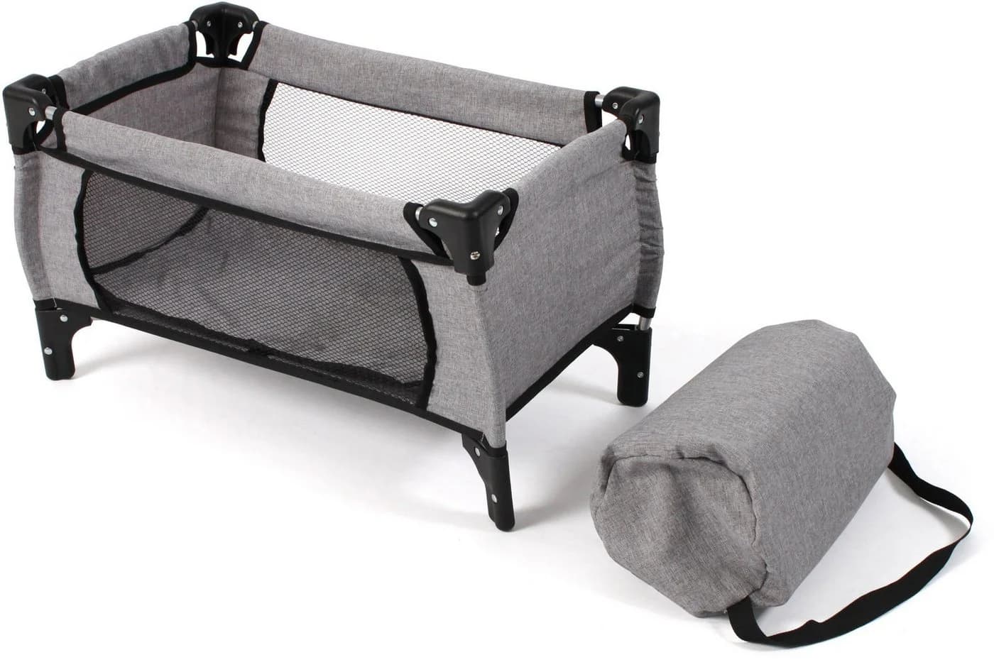 CHIC2000 Puppenbett Deluxe Melange Grau mit Tragetasche - Bild 2