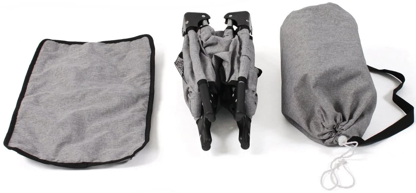 CHIC2000 Puppenbett Deluxe Melange Grau mit Tragetasche - Bild 4