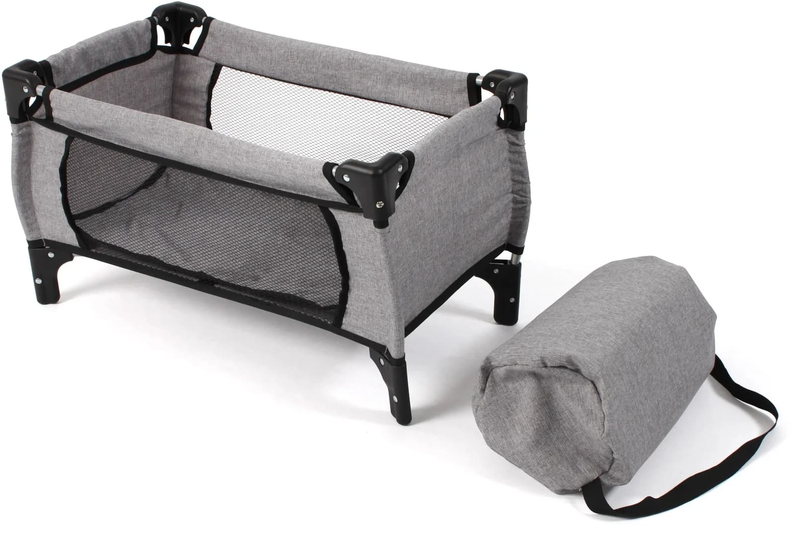 CHIC2000 Puppenbett Deluxe Melange Grau mit Tragetasche - Bild 5