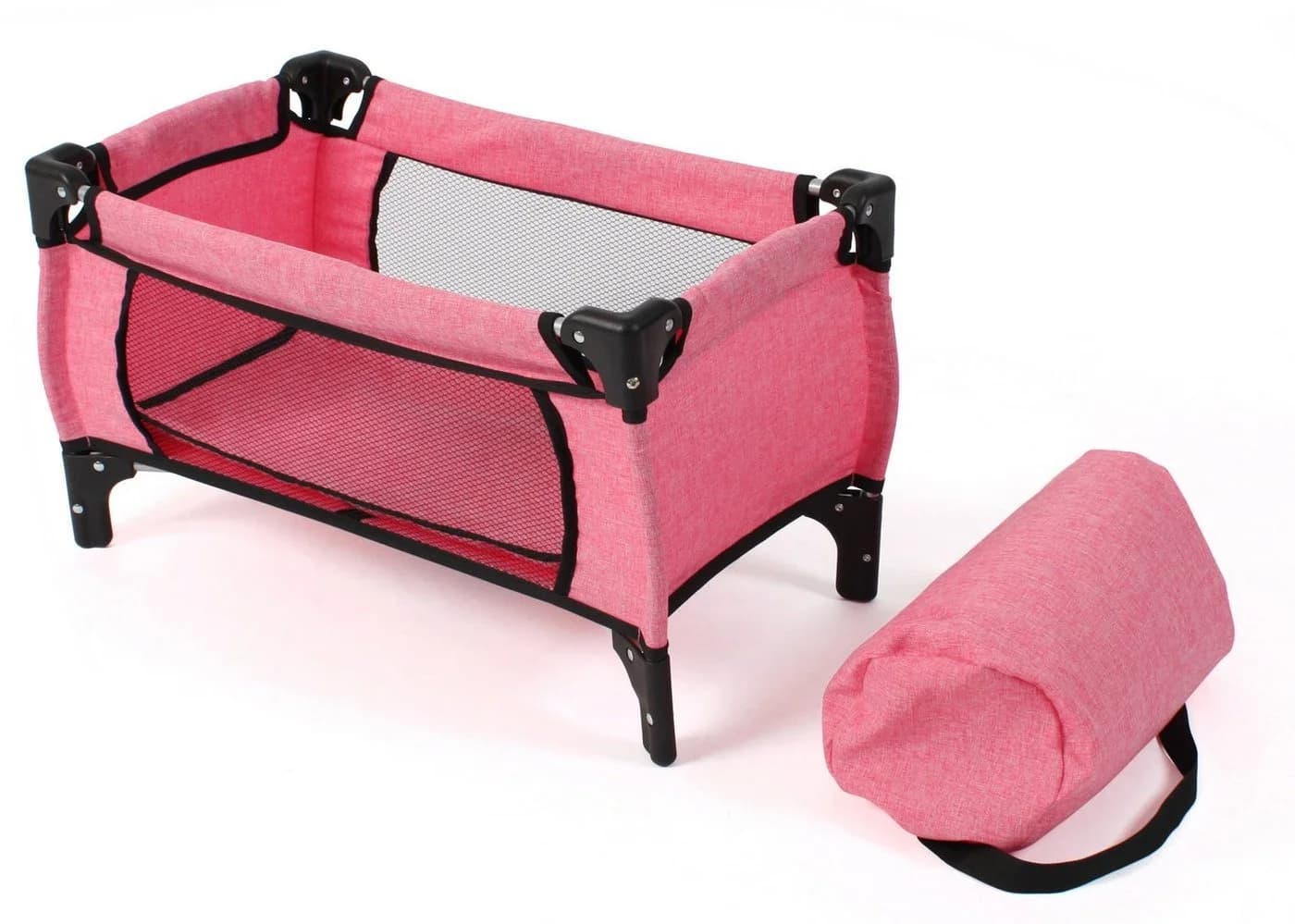 CHIC2000 Puppenbett Deluxe Melange Pink mit Tragetasche - Bild 2