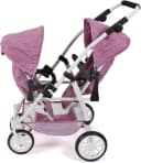 CHIC2000 Puppen-Zwillingsbuggy Vario Jeans Pink Bild 3