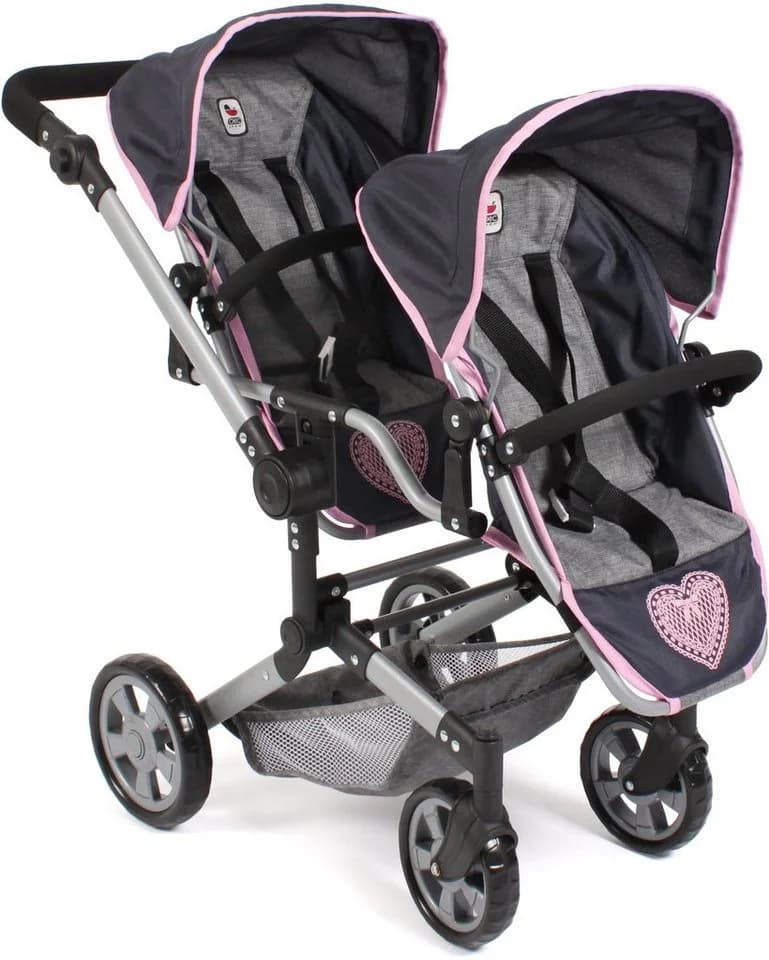 CHIC2000 Puppen-Zwillingsbuggy Linus Duo mit zwei abnehmbaren Sportsitzen - Bild 2