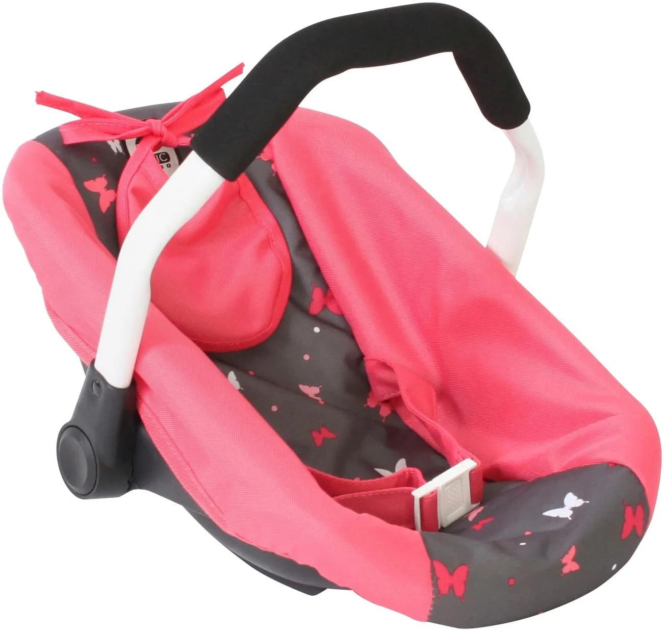 CHIC2000 Puppen-Autositz Butterfly Koralle mit Gurt