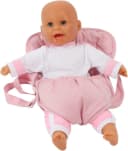 CHIC2000 Puppen Bauchtrage Melange Rosa - Weich Gepolstert Bild 1