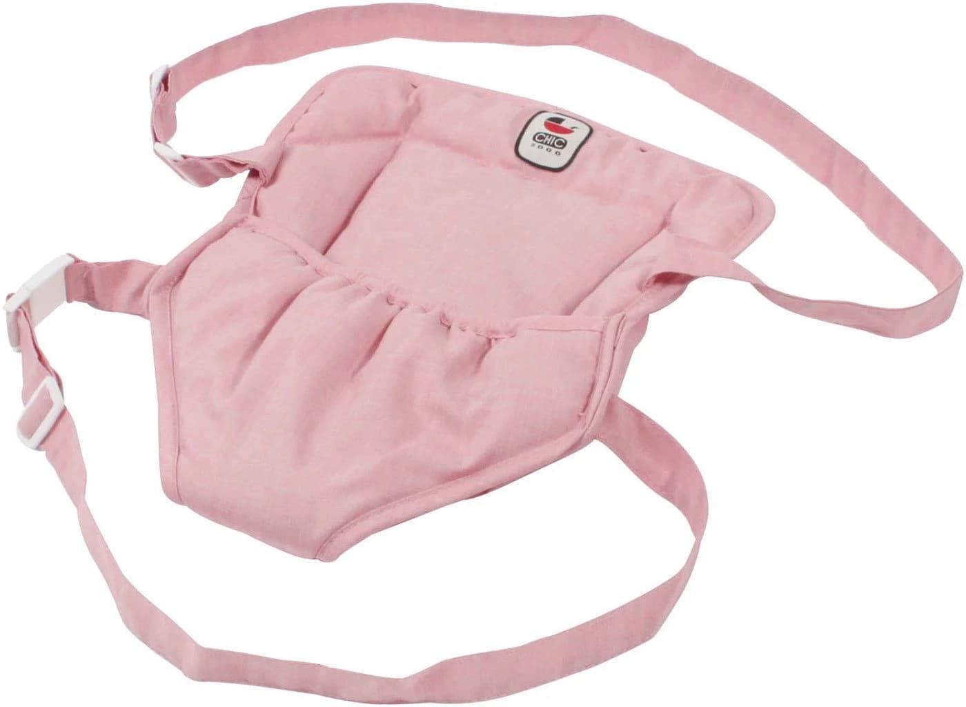 CHIC2000 Puppen Bauchtrage Melange Rosa - Weich Gepolstert - Bild 2