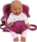 CHIC2000 Puppen Bauchtrage Brombeere - Violett 2-in-1 Tragetasche Bild 1