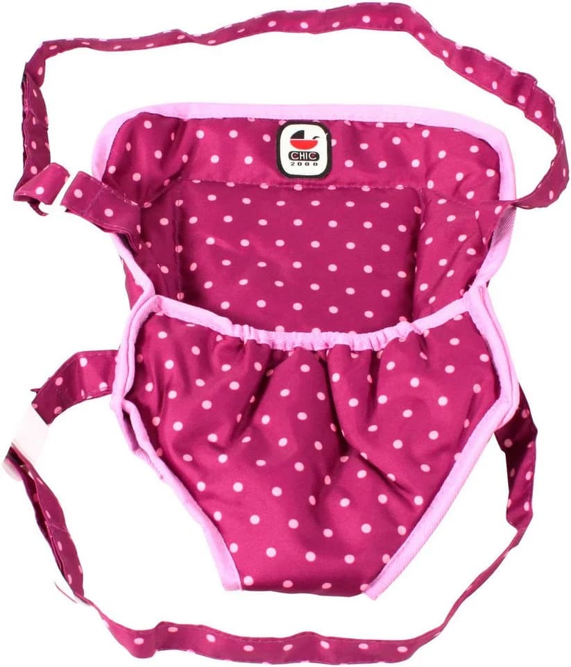 CHIC2000 Puppen Bauchtrage Brombeere - Violett 2-in-1 Tragetasche - Bild 2