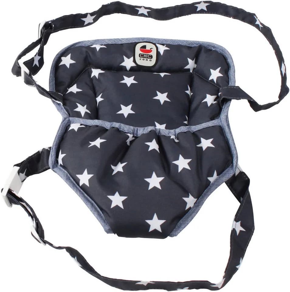 CHIC2000 Puppen Bauchtrage Sternchen Blau Polyester - Bild 2