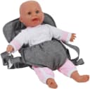 CHIC2000 Puppen Bauchtrage Jeans Grau - Weich Gepolstert Bild 1