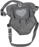 CHIC2000 Puppen Bauchtrage Jeans Grau - Weich Gepolstert Bild 2