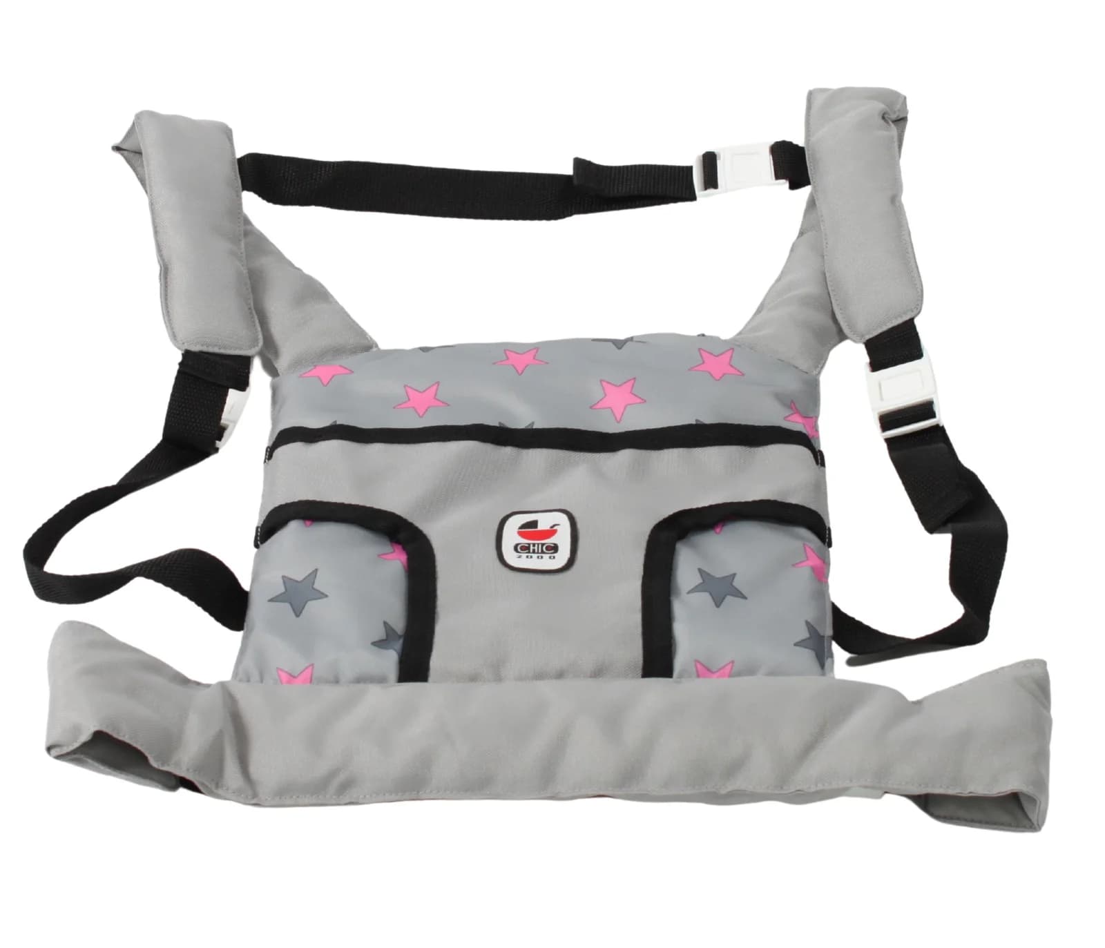 CHIC2000 Puppen Bauchtrage "Sternchen" Grau