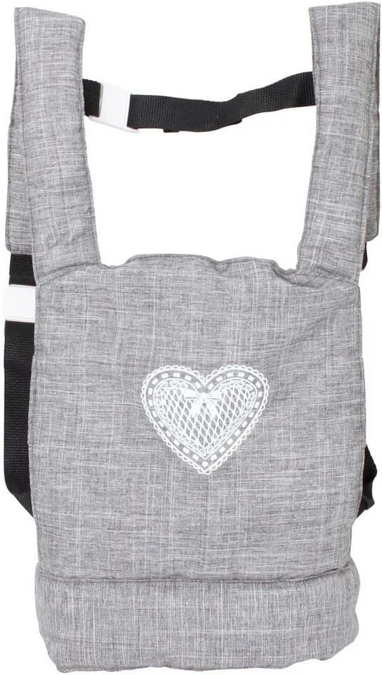 CHIC2000 Puppen Bauchtrage Grau - Verstellbar & Gepolstert - Bild 2