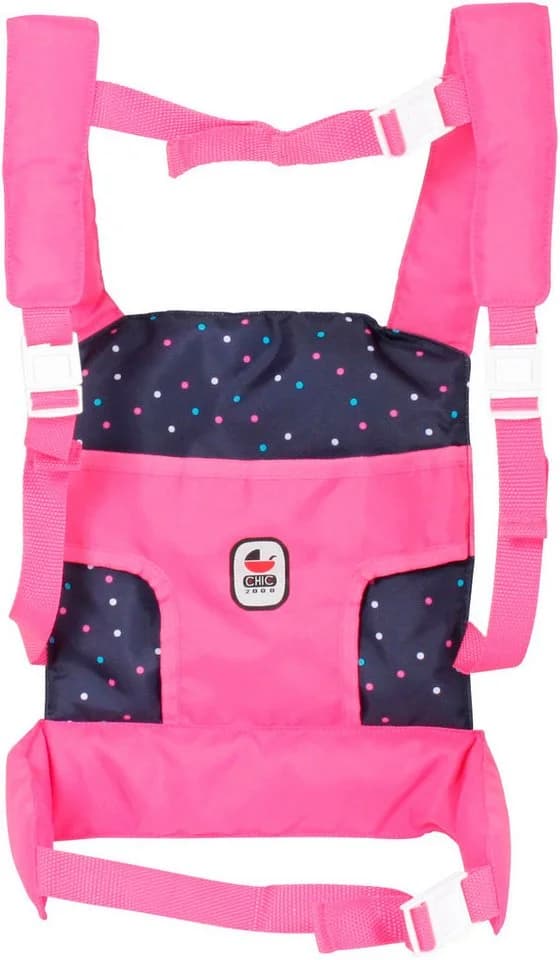 CHIC2000 Puppen Bauchtrage Konfetti pink - Weich gepolstert - Bild 3