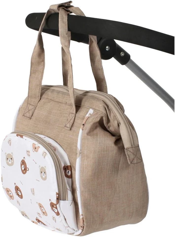 CHIC2000 Puppen Wickeltasche Bärchen Beige Polyester