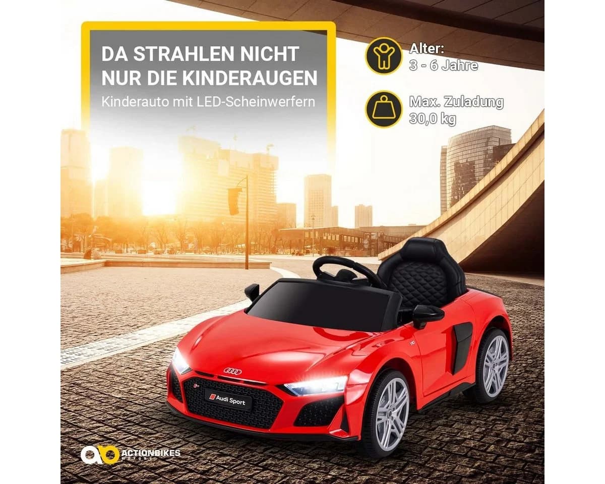 Actionbikes Motors Elektro-Kinderauto Audi R8 4S Spyder Schwarz - Bild 3