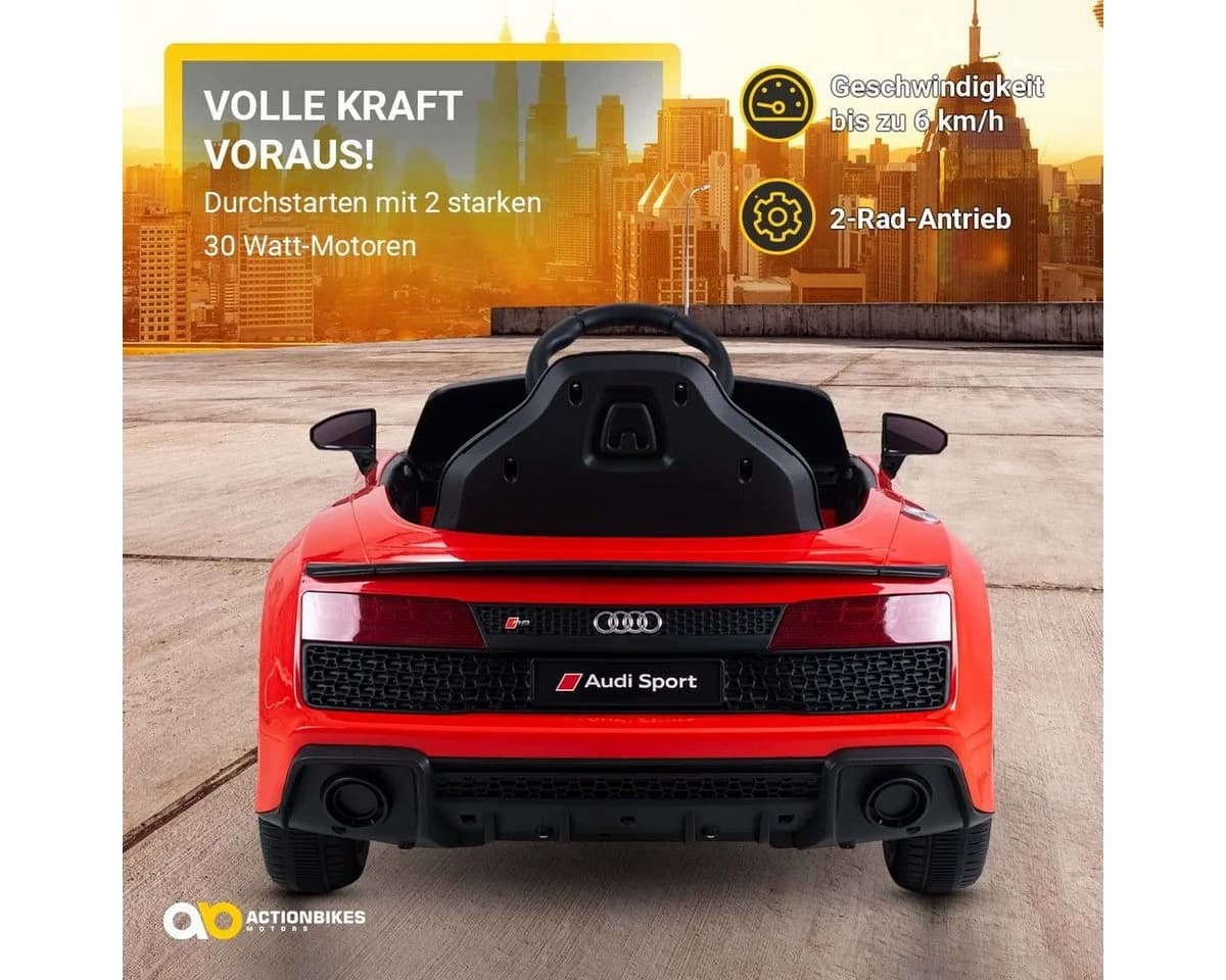 Actionbikes Motors Elektro-Kinderauto Audi R8 4S Spyder Schwarz - Bild 5