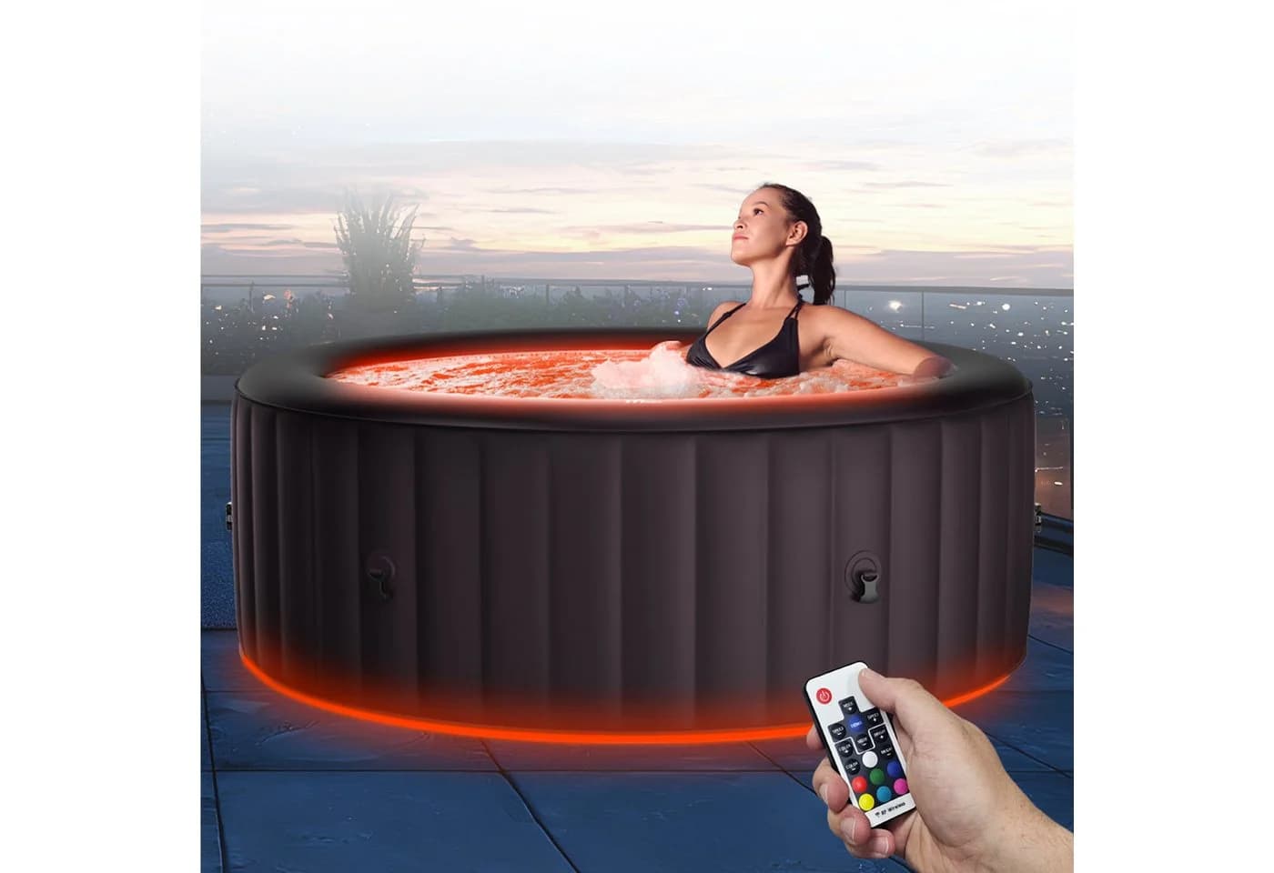 mSpa Whirlpool Aurora U-AU062 aufblasbar 6 Personen PTC-Heizung UVC-Plus - Bild 2