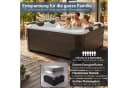 mSpa Whirlpool Frame Tribeca F-TR062W Outdoor-Whirlpool 6 Personen Holzoptik Bild 5