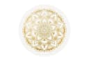 Bilderdepot24 Vinylteppich Mandala Gold Rund Bild 2