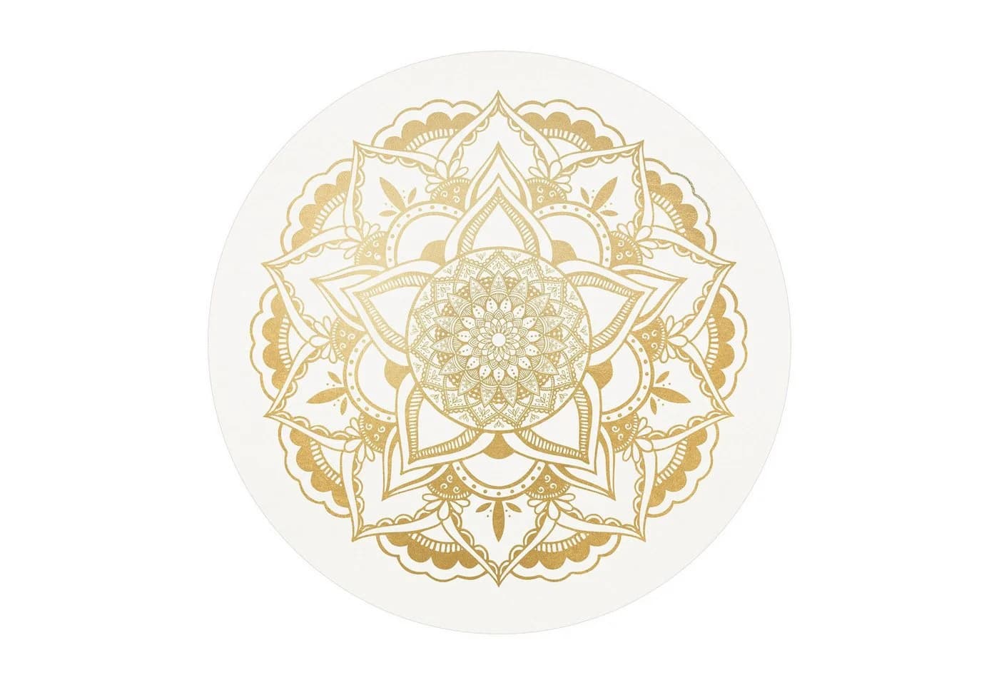 Bilderdepot24 Vinylteppich Mandala Gold Rund - Bild 2