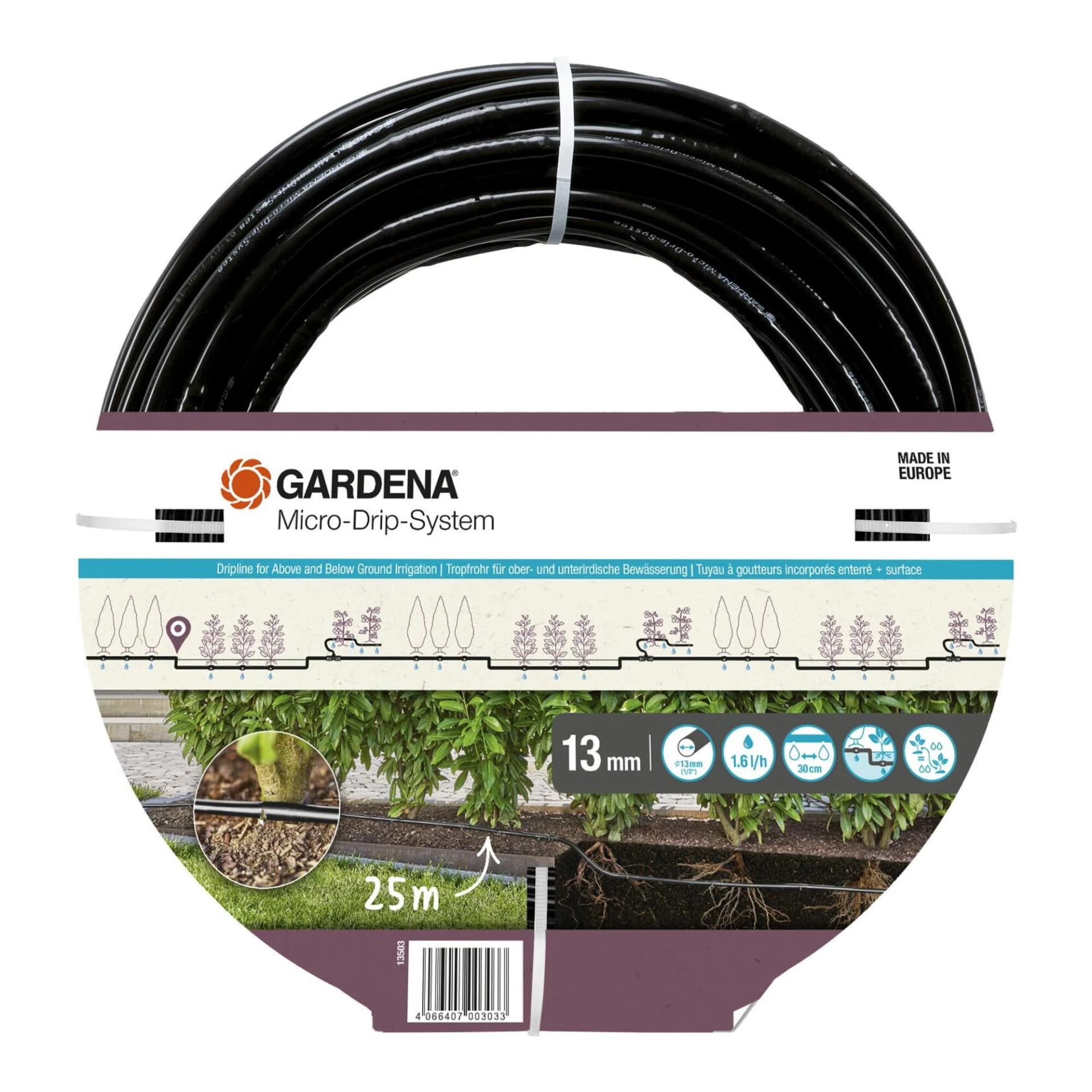 Gardena Micro-Drip-System Tropfrohr 25m 1,6 l/h