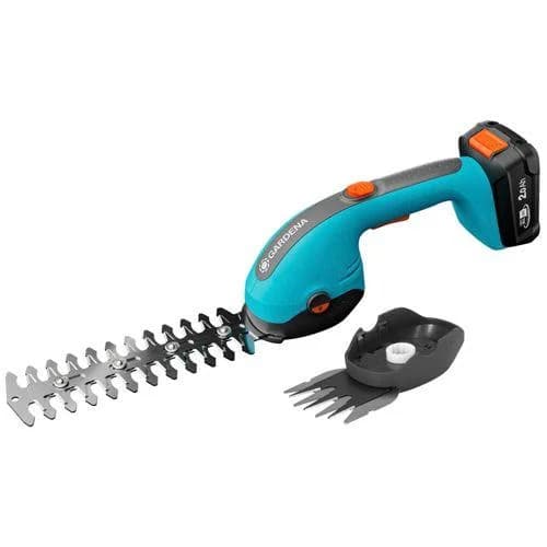 Gardena Akku-Grasschere PowerCut 20/18V P4A Türkis/Grau Li-Ion Akku 2,0Ah
