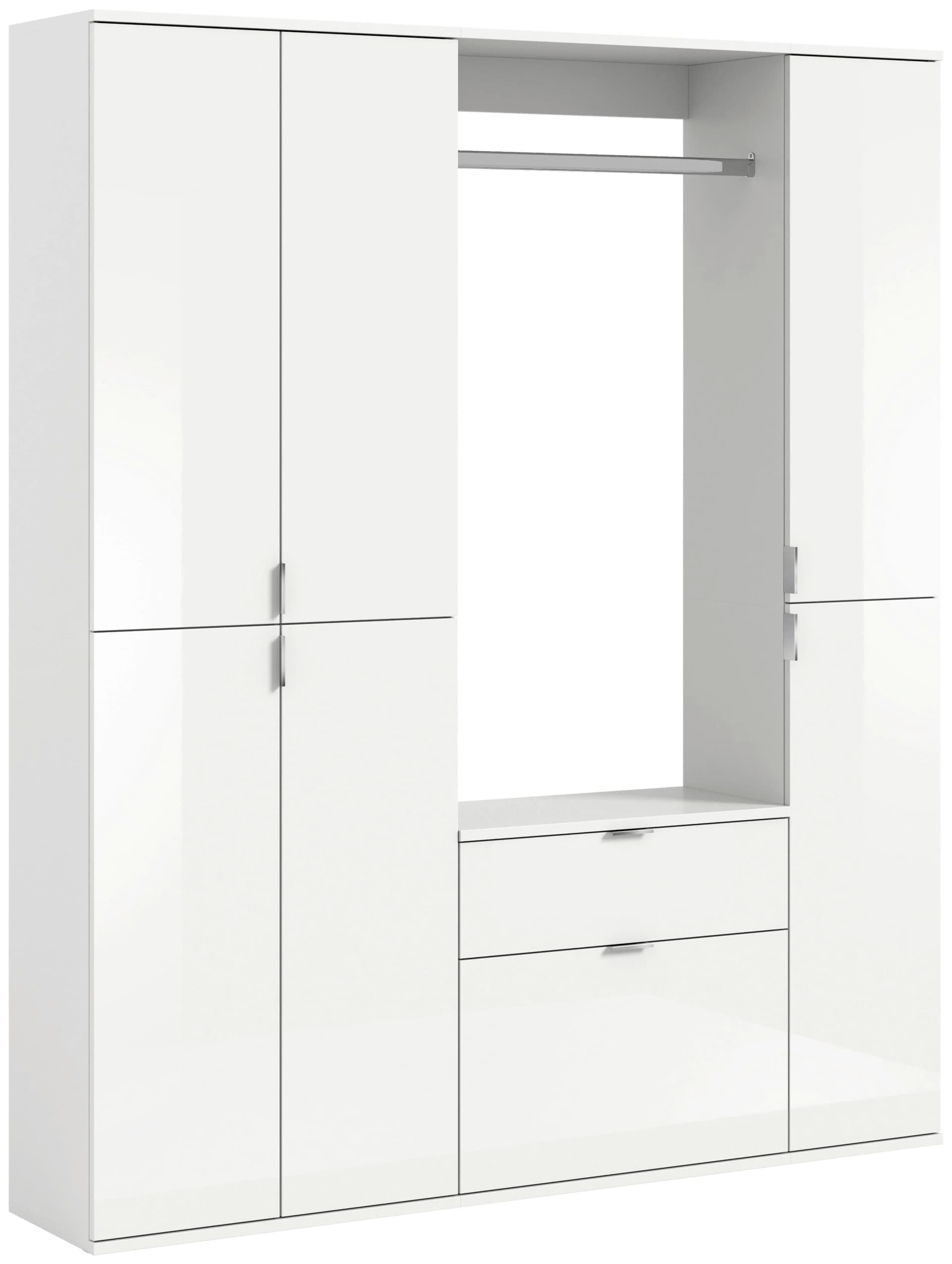 Garderobe Projekt X Weiß Holz