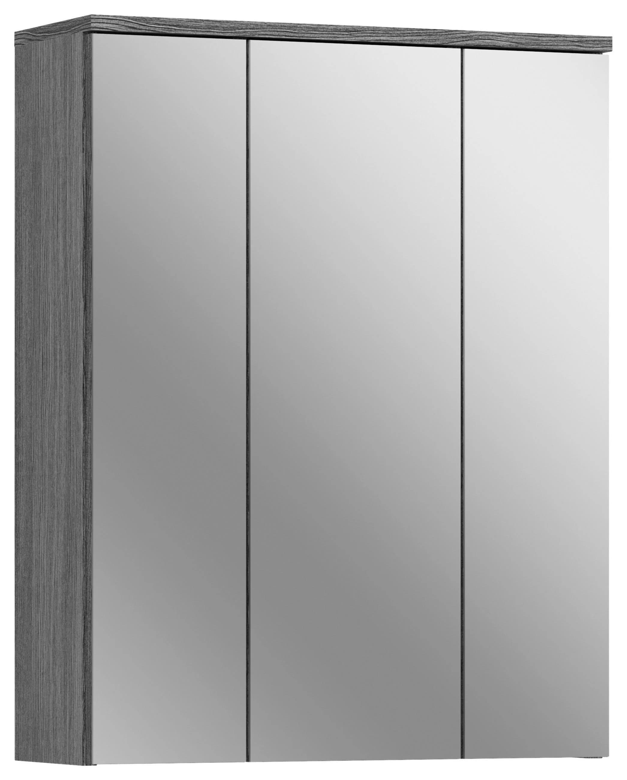 xonox.home Spiegelschrank Rauchsilber Spiegelglas Beschichtet Modern