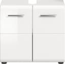 WELLTIME Waschbeckenunterschrank Florenz Weiß Hochglanz 60cm Bild 5