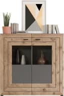 Highboard INOSIGN Aalborg Grau Metallgriffe Bild 3