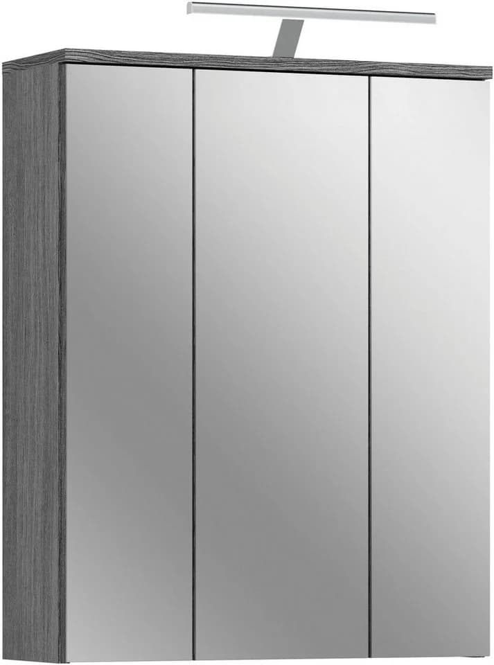 WELLTIME Badezimmerspiegelschrank LUCCA 60cm mit LED und Steckdose - Bild 2