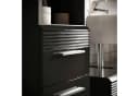 Home affaire Hochschrank Malmö Schwarz 2 Türen 1 Schublade Bild 5