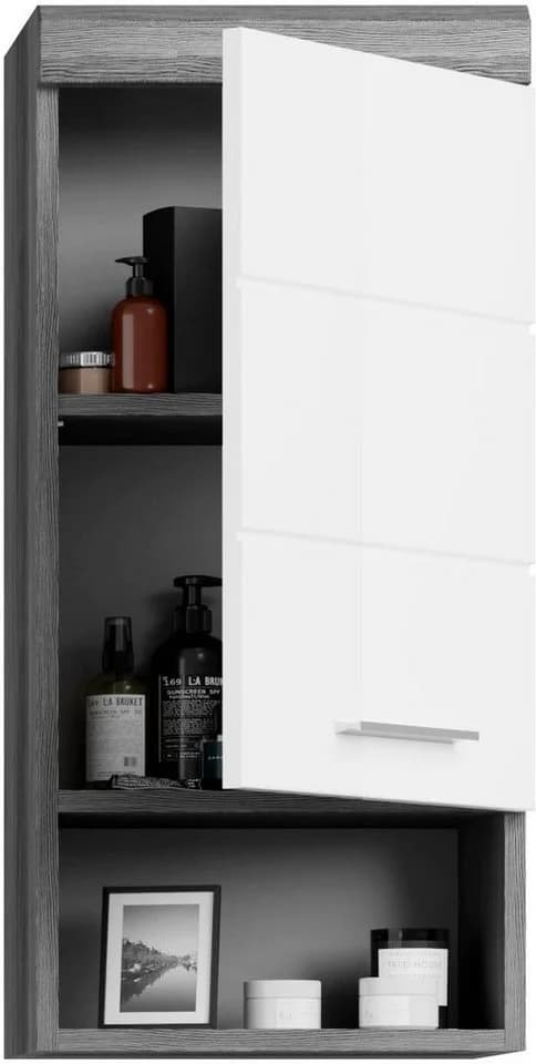 WELLTIME Hängeschrank SIENA Weiß Hochglanz Badmöbel - Bild 4