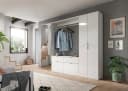 HOME AFFAIRE Trondheim Schuhschrank Weiß 4 Spiegeltüren Bild 1
