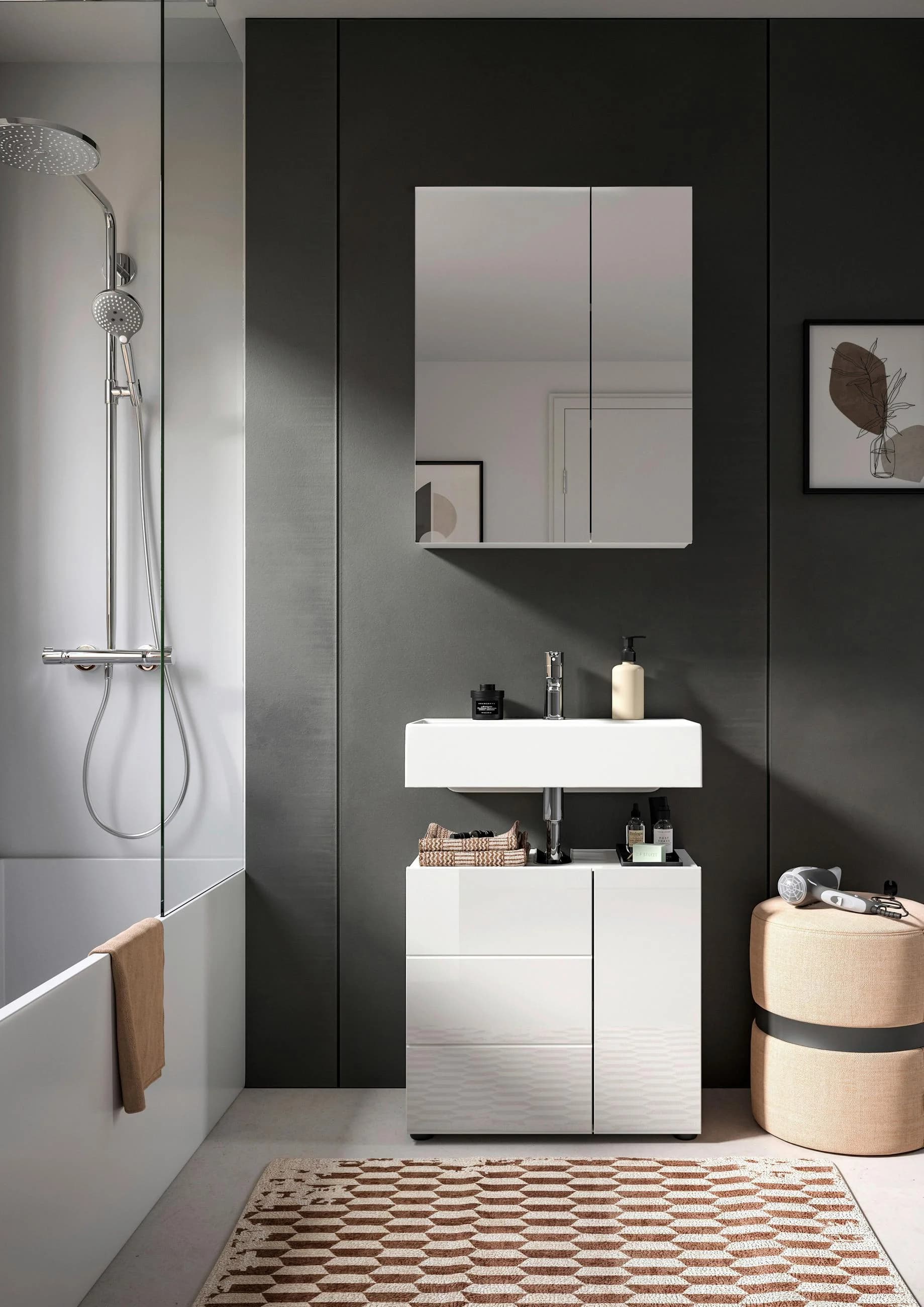 Badezimmer Vira 2-tlg. ca. 60 cm Weiß
