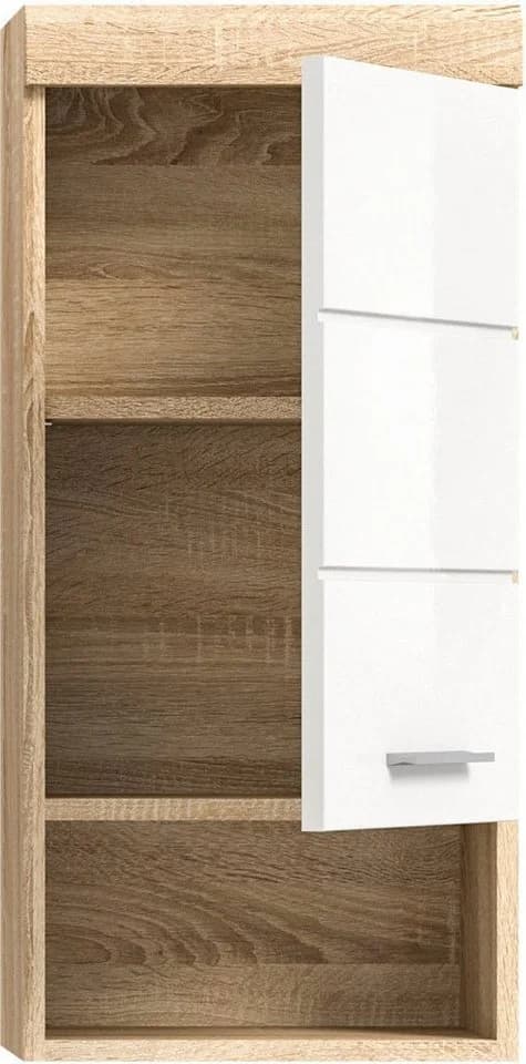 WELLTIME Hängeschrank Siena Weiß Hochglanz 37cm - Bild 4