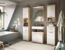 WELLTIME Badezimmerspiegelschrank Siena 3 Spiegeltüren FSC Holzwerkstoff Bild 5