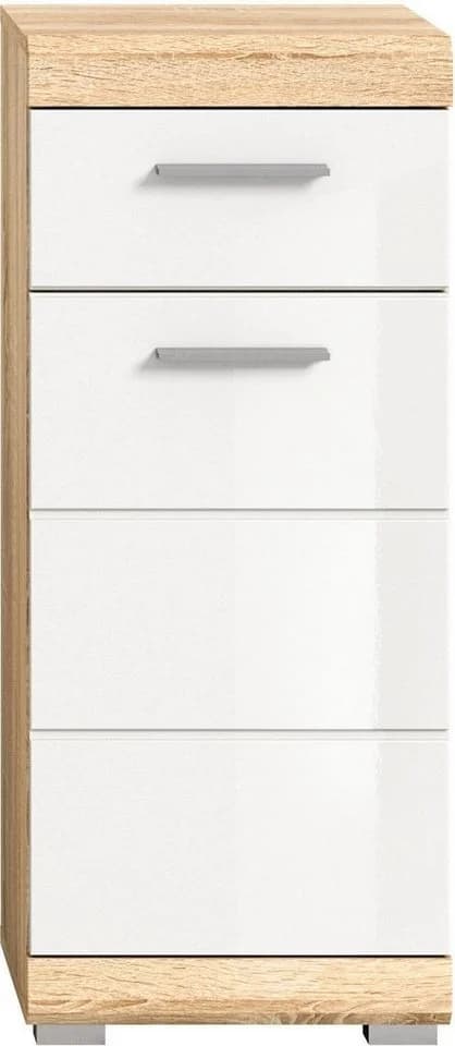welltime Unterschrank SIENA 1 Tür 1 Schubkasten MDF-Front Hochglanz - Bild 3
