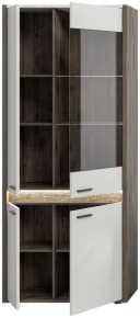 Vitrine Falcona Eiche Dunkel/Grau Metall Bild 3