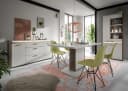 Vitrine Falcona Eiche Dunkel/Grau Metall Bild 5