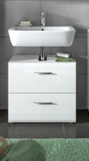 xonox.home Waschbeckenunterschrank Weiß Hochglanz Modern Bild 5