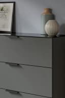 xonox.home Kommode Anthrazit Modern Softclose Glasabsetzung Bild 5